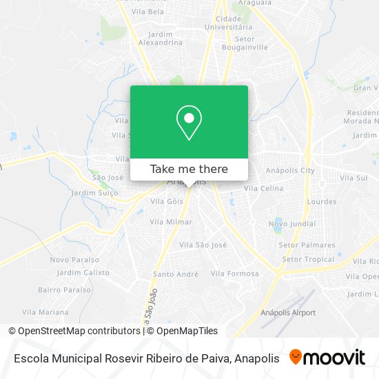 Mapa Escola Municipal Rosevir Ribeiro de Paiva