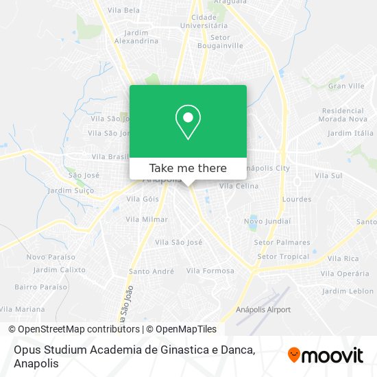 Mapa Opus Studium Academia de Ginastica e Danca
