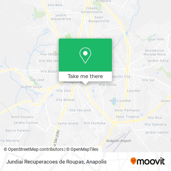 Mapa Jundiai Recuperacoes de Roupas