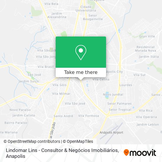 Lindomar Lins - Consultor & Negócios Imobiliários map