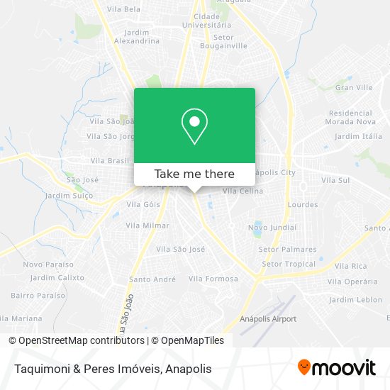 Mapa Taquimoni & Peres Imóveis