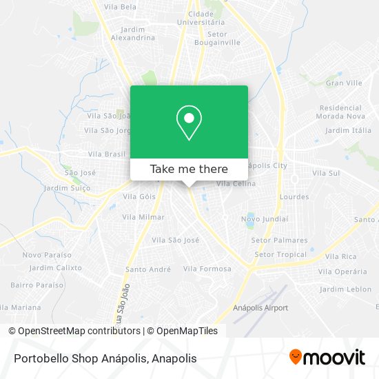 Mapa Portobello Shop Anápolis