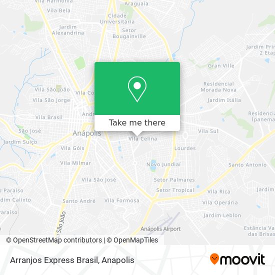Mapa Arranjos Express Brasil