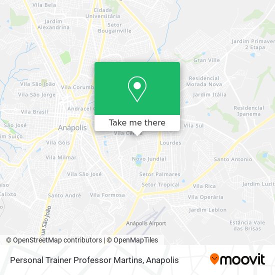 Personal Trainer Professor Martins map