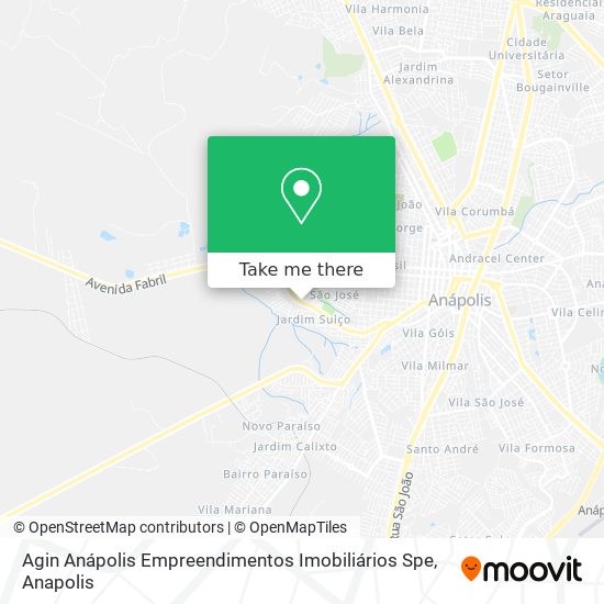 Agin Anápolis Empreendimentos Imobiliários Spe map