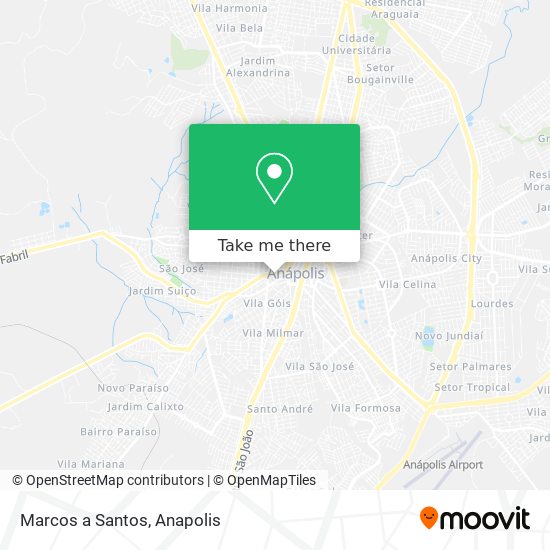 Mapa Marcos a Santos