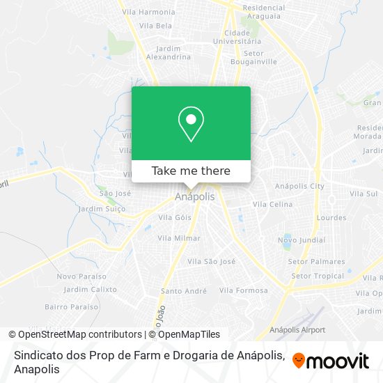 Sindicato dos Prop de Farm e Drogaria de Anápolis map