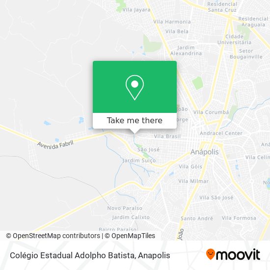 Mapa Colégio Estadual Adolpho Batista