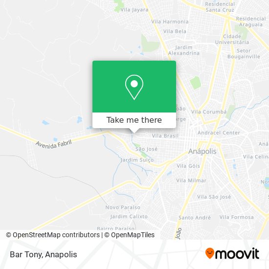 Mapa Bar Tony