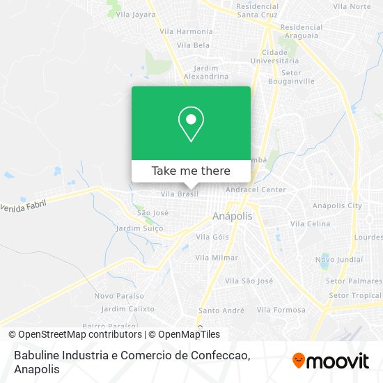 Babuline Industria e Comercio de Confeccao map