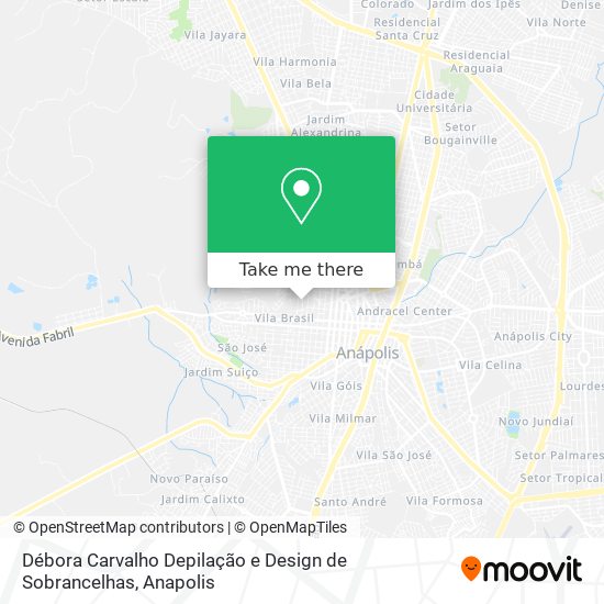 Mapa Débora Carvalho Depilação e Design de Sobrancelhas