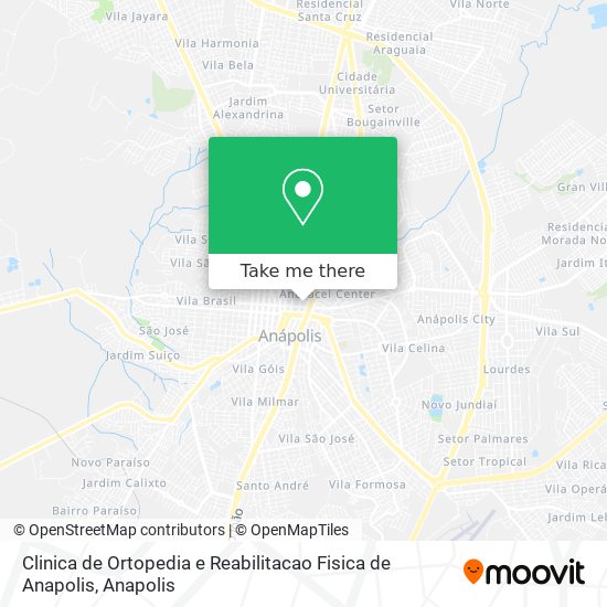 Clinica de Ortopedia e Reabilitacao Fisica de Anapolis map