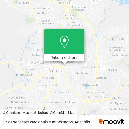 Bia Presentes Nacionais e Importados map