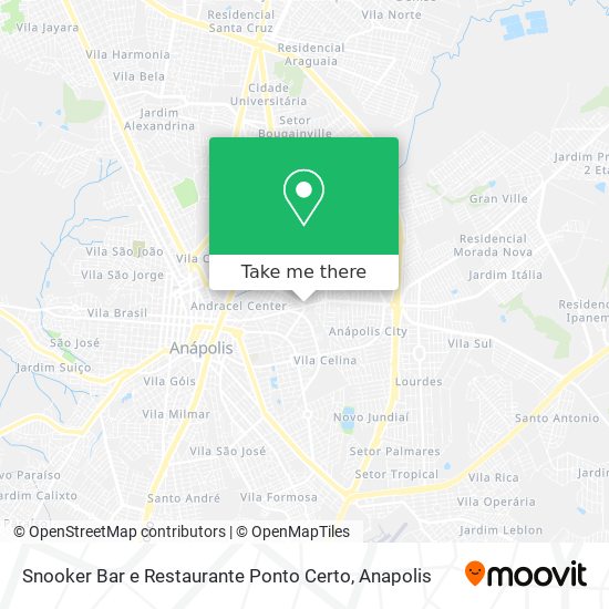 Snooker Bar e Restaurante Ponto Certo map