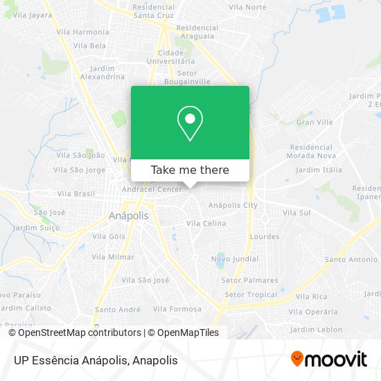 UP Essência Anápolis map