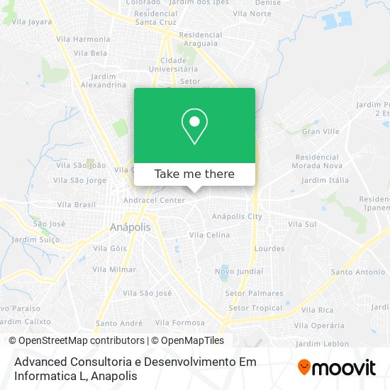 Mapa Advanced Consultoria e Desenvolvimento Em Informatica L