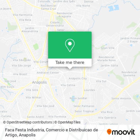 Faca Festa Industria, Comercio e Distribuicao de Artigo map