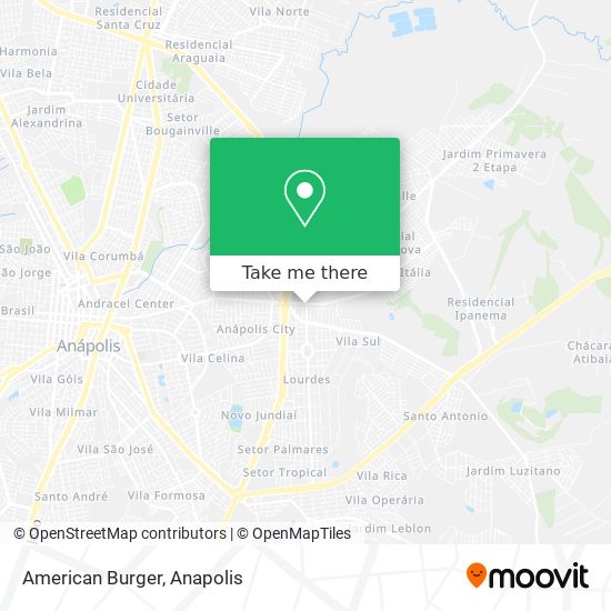 American Burger map