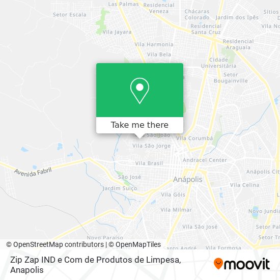 Mapa Zip Zap IND e Com de Produtos de Limpesa