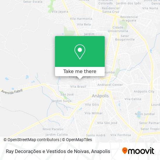 Ray Decorações e Vestidos de Noivas map