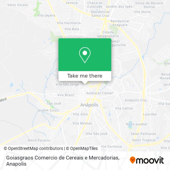 Goiasgraos Comercio de Cereais e Mercadorias map