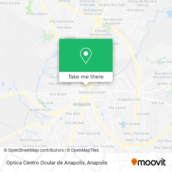 Optica Centro Ocular de Anapolis map