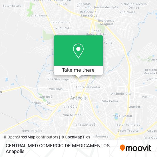 Mapa CENTRAL MED COMERCIO DE MEDICAMENTOS