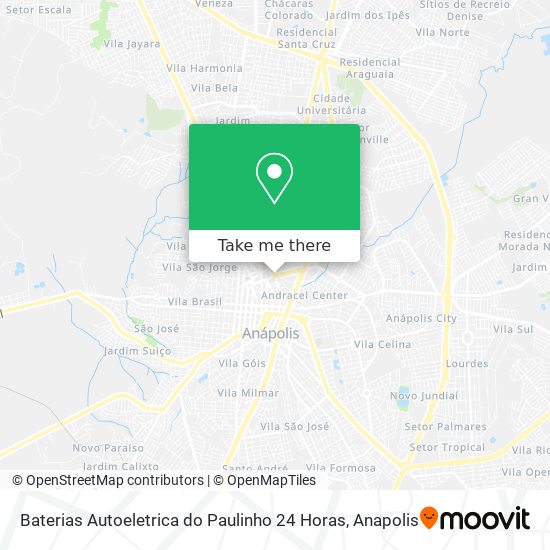 Mapa Baterias Autoeletrica do Paulinho 24 Horas