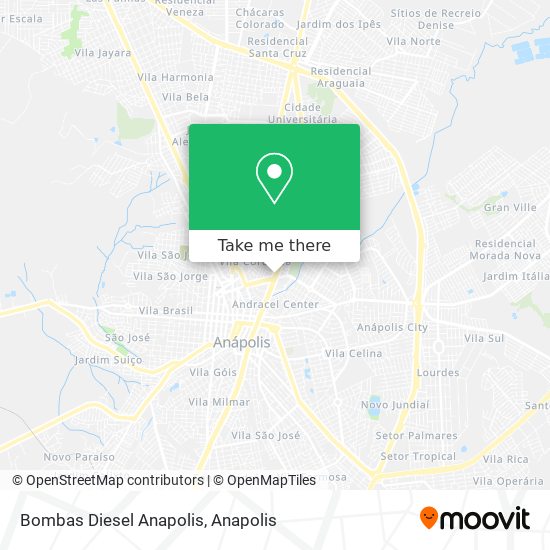 Mapa Bombas Diesel Anapolis