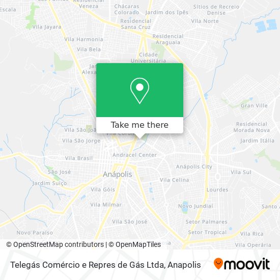 Telegás Comércio e Repres de Gás Ltda map