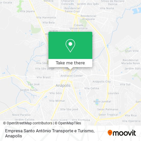 Mapa Empresa Santo Antônio Transporte e Turismo