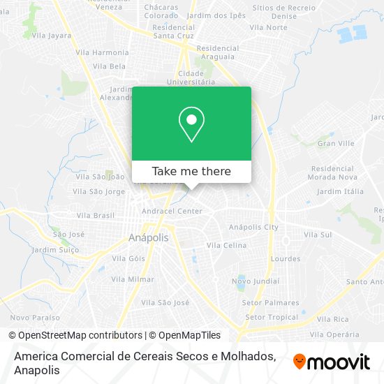 America Comercial de Cereais Secos e Molhados map