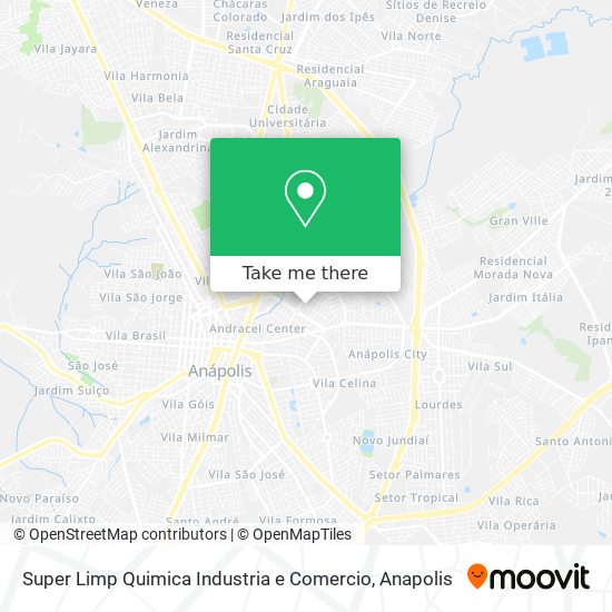 Mapa Super Limp Quimica Industria e Comercio