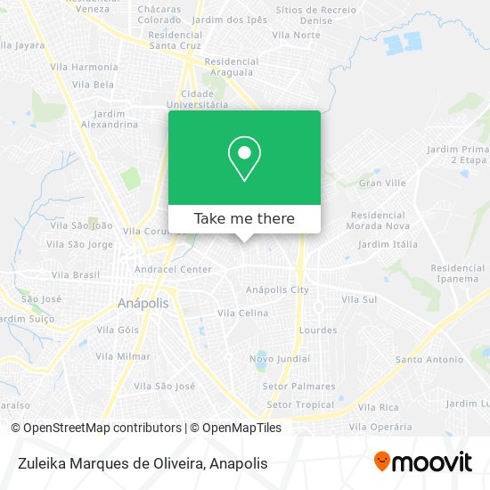 Mapa Zuleika Marques de Oliveira