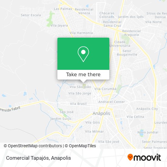 Comercial Tapajós map