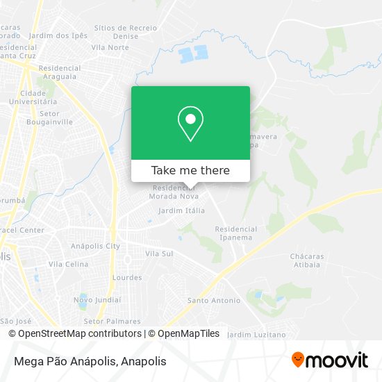 Mega Pão Anápolis map