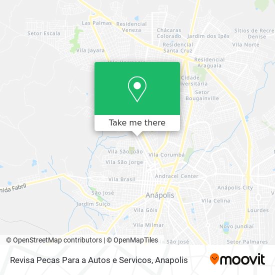 Mapa Revisa Pecas Para a Autos e Servicos