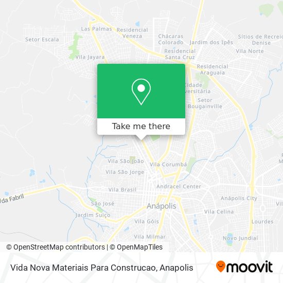 Mapa Vida Nova Materiais Para Construcao