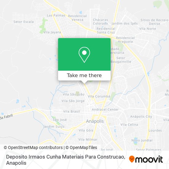 Mapa Deposito Irmaos Cunha Materiais Para Construcao