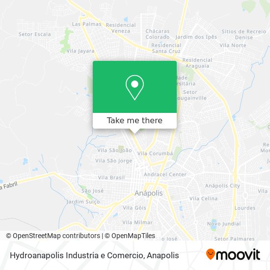 Mapa Hydroanapolis Industria e Comercio