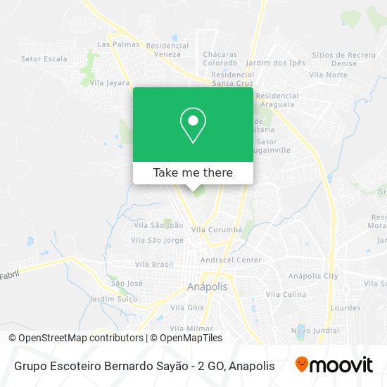 Grupo Escoteiro Bernardo Sayão - 2 GO map