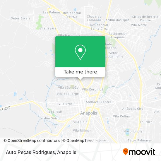 Mapa Auto Peças Rodrigues