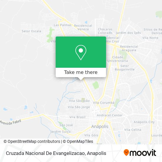 Cruzada Nacional De Evangelizacao map