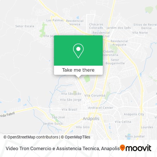 Mapa Video Tron Comercio e Assistencia Tecnica