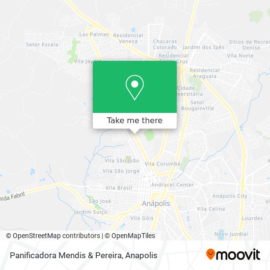 Mapa Panificadora Mendis & Pereira