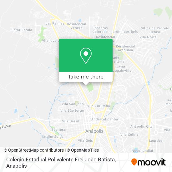 Mapa Colégio Estadual Polivalente Frei João Batista