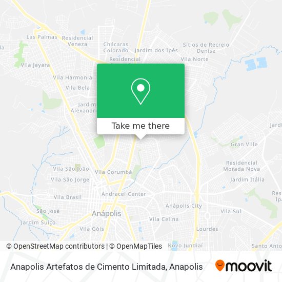 Anapolis Artefatos de Cimento Limitada map