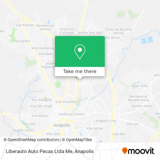 Mapa Liberauto Auto Pecas Ltda Me