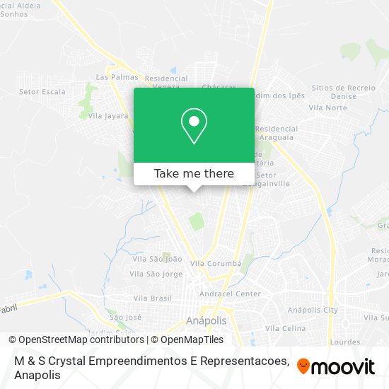 Mapa M & S Crystal Empreendimentos E Representacoes