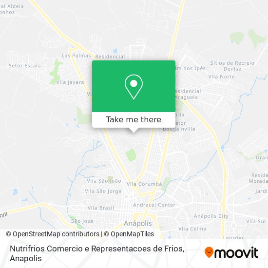 Nutrifrios Comercio e Representacoes de Frios map